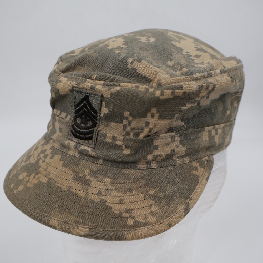 Bernard Cap Company Patrol Cap 6 7/8 Digital Camo ACU First Sergeant E8 Rank